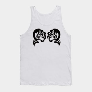 Abstract tribal tattoo with eye concept No. A28 Tank Top